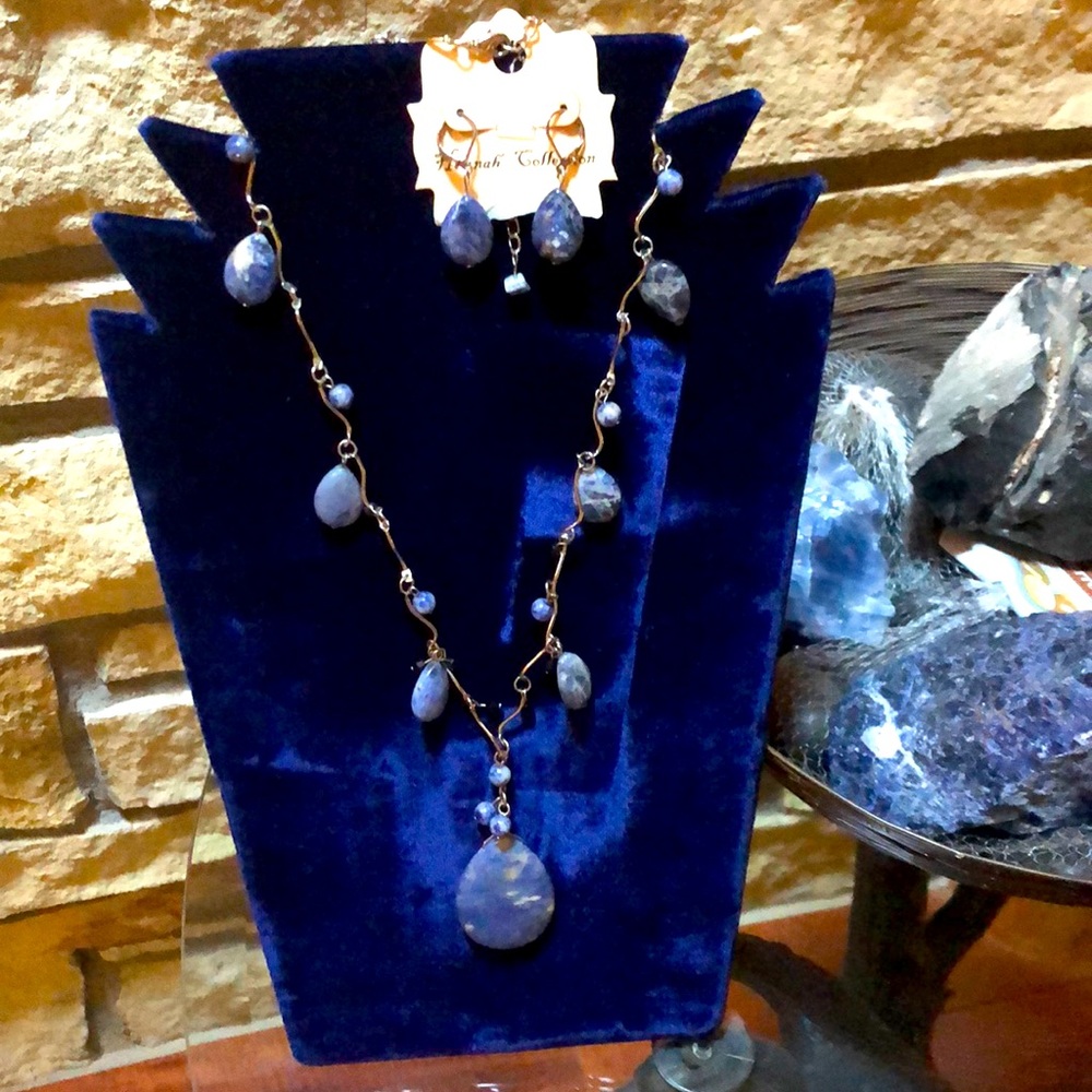 Hannah Collection Sodalite/Crystal Look Set
